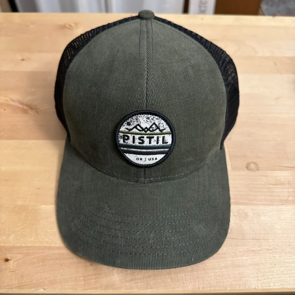 Pistil Wyeth Trucker, Green Corduroy